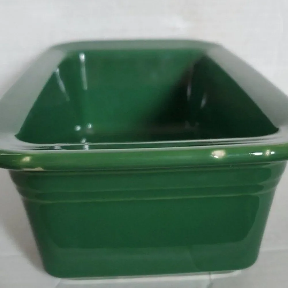 Fiestaware Fiesta Loaf Pan Baking Bakeware Bake Baker Dish Jade Green CERAMIC
